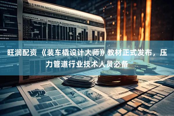 旺润配资 《装车橇设计大师》教材正式发布，压力管道行业技术人员必备
