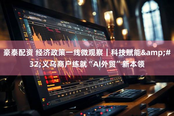 豪泰配资 经济政策一线微观察｜科技赋能&#32;义乌商户练就“AI外贸”新本领