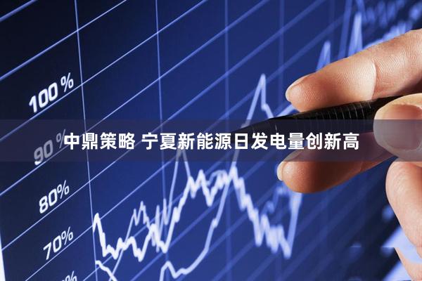 中鼎策略 宁夏新能源日发电量创新高