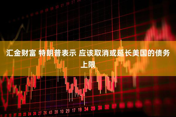 汇金财富 特朗普表示 应该取消或延长美国的债务上限